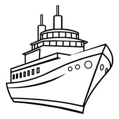 Obraz premium illustration of a ship