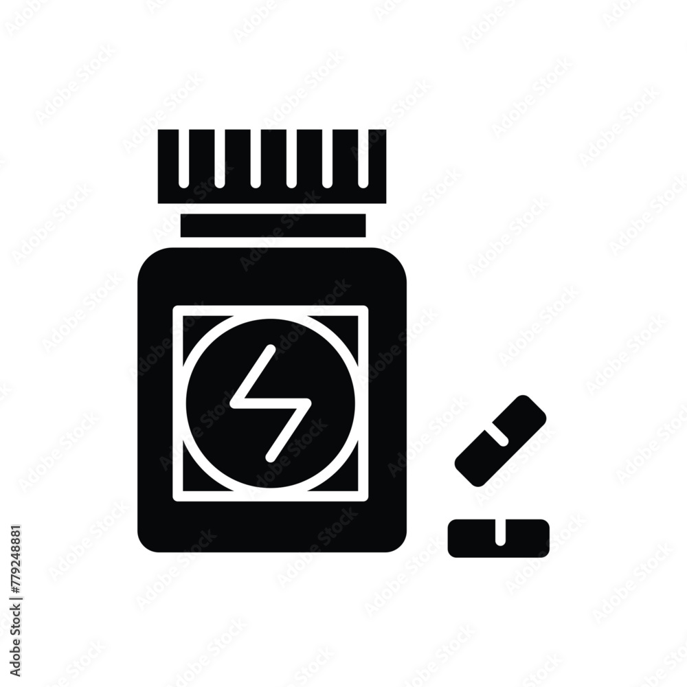 Poster supplement solid icon vector design good for website or mobile app
