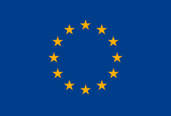 The European Union (EU) flag.  - obrazy, fototapety, plakaty