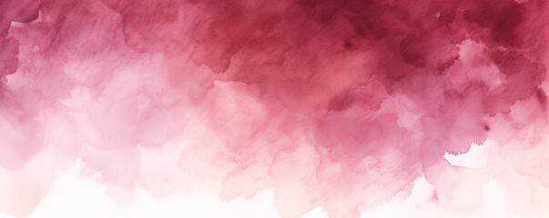 Maroon watercolor light background natural paper texture abstract watercolur Maroon pattern splashes aquarelle painting white copy space for banner design, greeting card - obrazy, fototapety, plakaty