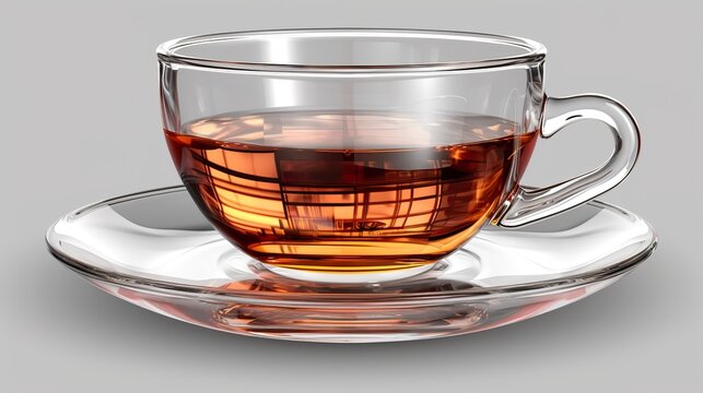 cup of tea with teapot  high definition(hd) photographic creative image