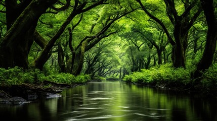 river in the forest  high definition(hd) photographic creative image