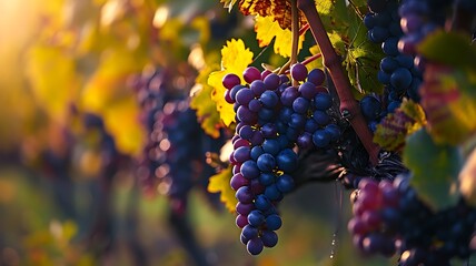 A Close-Up Shot of Grapes on the Vine