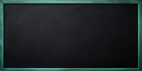 Mint Green blackboard or chalkboard background with texture of chalk school education board concept, dark wall backdrop or learning concept with copy space blank for design photo text or product  - obrazy, fototapety, plakaty