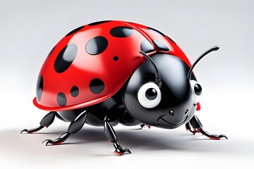 Obraz premium ladybug on white background