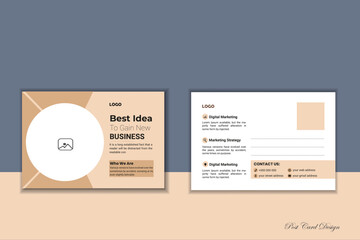 Modern New post card design 