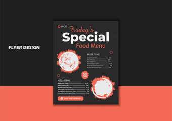 Food Menu Restaurant Flyer template modern design perfect size