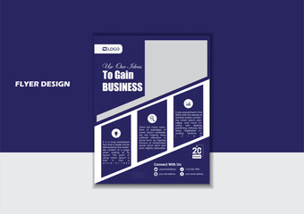 Corporate Flyer Design template modern design perfect size