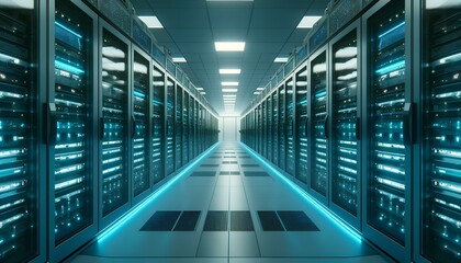 Fototapeta premium A modern data center