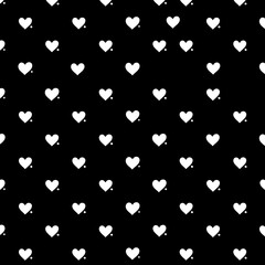 seamless pattern with hearts    Ai generative  