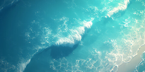 aerial view of an ocean wave