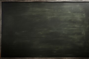 Olive blackboard or chalkboard background with texture of chalk school education board concept, dark wall backdrop or learning concept with copy space blank for design photo text or product - obrazy, fototapety, plakaty