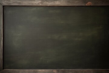 Olive blackboard or chalkboard background with texture of chalk school education board concept, dark wall backdrop or learning concept with copy space blank for design photo text or product - obrazy, fototapety, plakaty