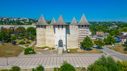 Fototapeta na wymiar Soroca fortress viewed during a sunny summer day in Moldova