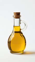 Golden Elixir: Premium Olive Oil in a Glass Bottle