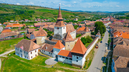 Fortified church in Romanian village Archita