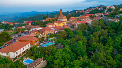 Obraz premium Panorama view of Sighnaghi town in Georgia
