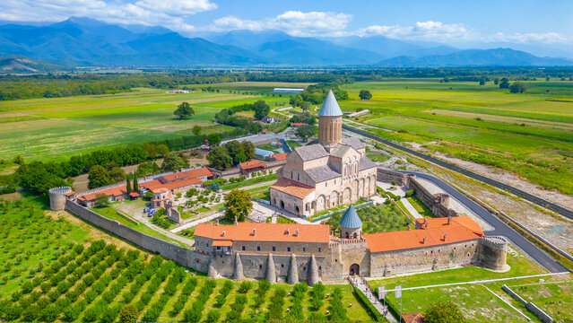 Summer day at Alaverdi Monastery in Georgia