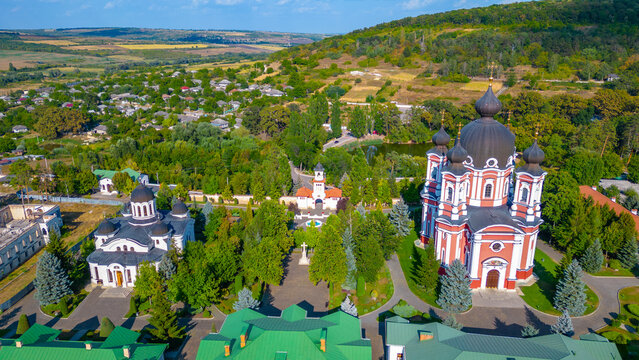 Summer day at Curchi monastery in Moldova