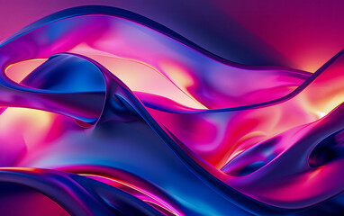 Abstract colourful 3D background. Generated using Midjourney AI (V6)