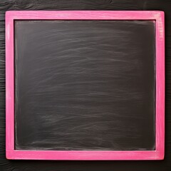 Pink blackboard or chalkboard background with texture of chalk school education board concept, dark wall backdrop or learning concept with copy space blank for design photo text or product