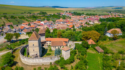 Obraz premium Fortified church in Romanian village Calnic