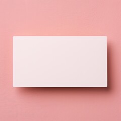 Pink blank business card template empty mock-up at pink textured background with copy space for text photo or product