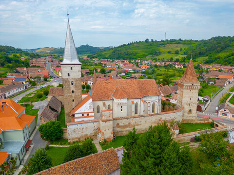The Lutheran fortified church of Mosna in Romania