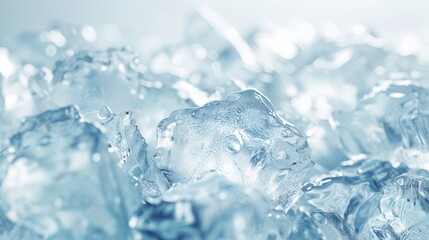 Ice cubes background. Ice texture