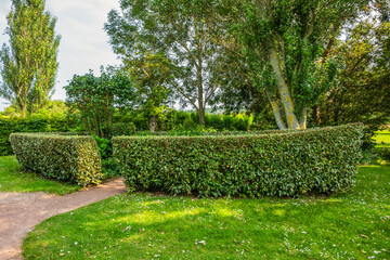 Famous People Garden (Jardin des Personnalites) landscaped garden/park in the town of Honfleur, Normandy, France.