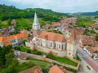 The Lutheran fortified church of Mosna in Romania