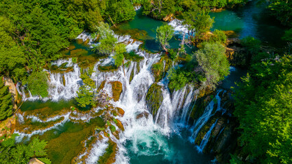Great Una Waterfalls in Bosnia and Herzegovina
