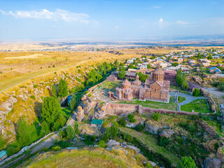 Summer day at Harichavank monastery in Armenia