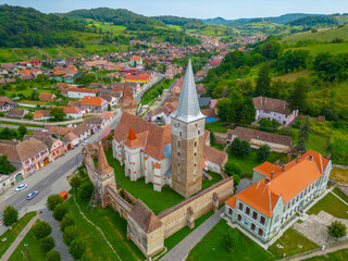 The Lutheran fortified church of Mosna in Romania