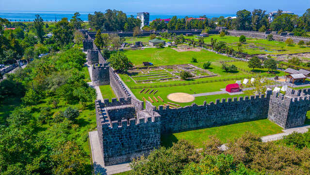 Summer day at Gonio fortress in Adjara region of Georgia