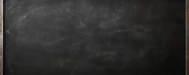 Silver blackboard or chalkboard background with texture of chalk school education board concept, dark wall backdrop or learning concept with copy space blank for design photo text or product  - obrazy, fototapety, plakaty