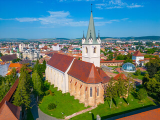 Panorama view of citadel of Targu Mures in Romania