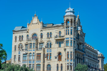 Historical palace in the old town of Baku, Azerbaijan