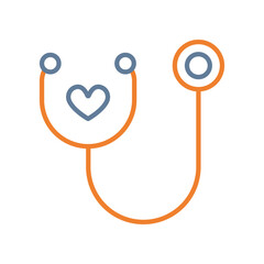 Medical Checkup Line Two Color Icon