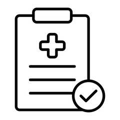 Health Check Line Icon