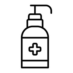Hand Sanitizer Line Icon