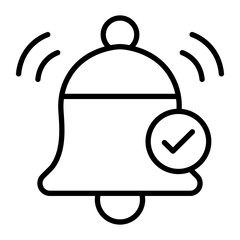 Notification Line Icon