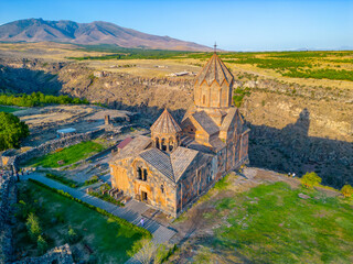 Summer day at Hovhannavank monastery in Armenia