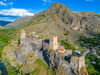 Summer day at Khertvisi Fortress in georgia