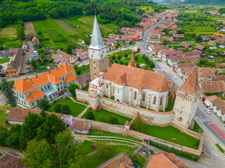 The Lutheran fortified church of Mosna in Romania