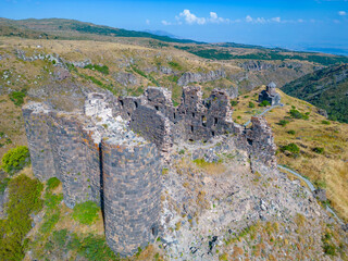Summer day at Amberd castle in Armenia