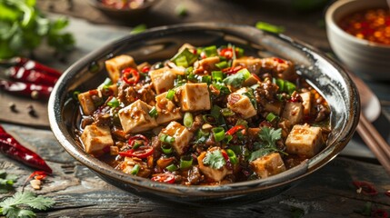 Fototapeta premium Mapo Tofu bold flavors