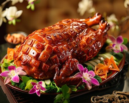 Peking Duck traditional carving