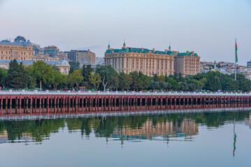 Fototapeta premium Seaside promenade in Baku, Azerbaijan