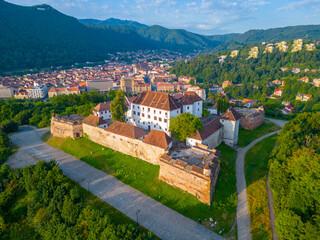The Fortress-on-Straja in Romanian town Brasov
